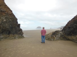 Scott at Arcadia Beach.