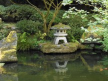 The Japanese Gardens in Portland.