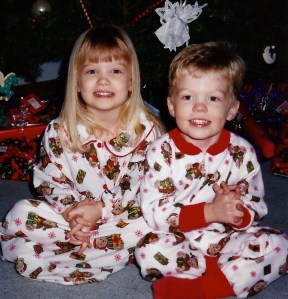 Matching PJs make for the best Christmas pics!