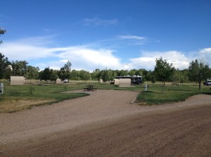 Campsite at Yampa River State Park