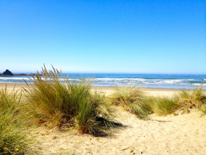 The beach at Oceanside Beachfront RV Resort.