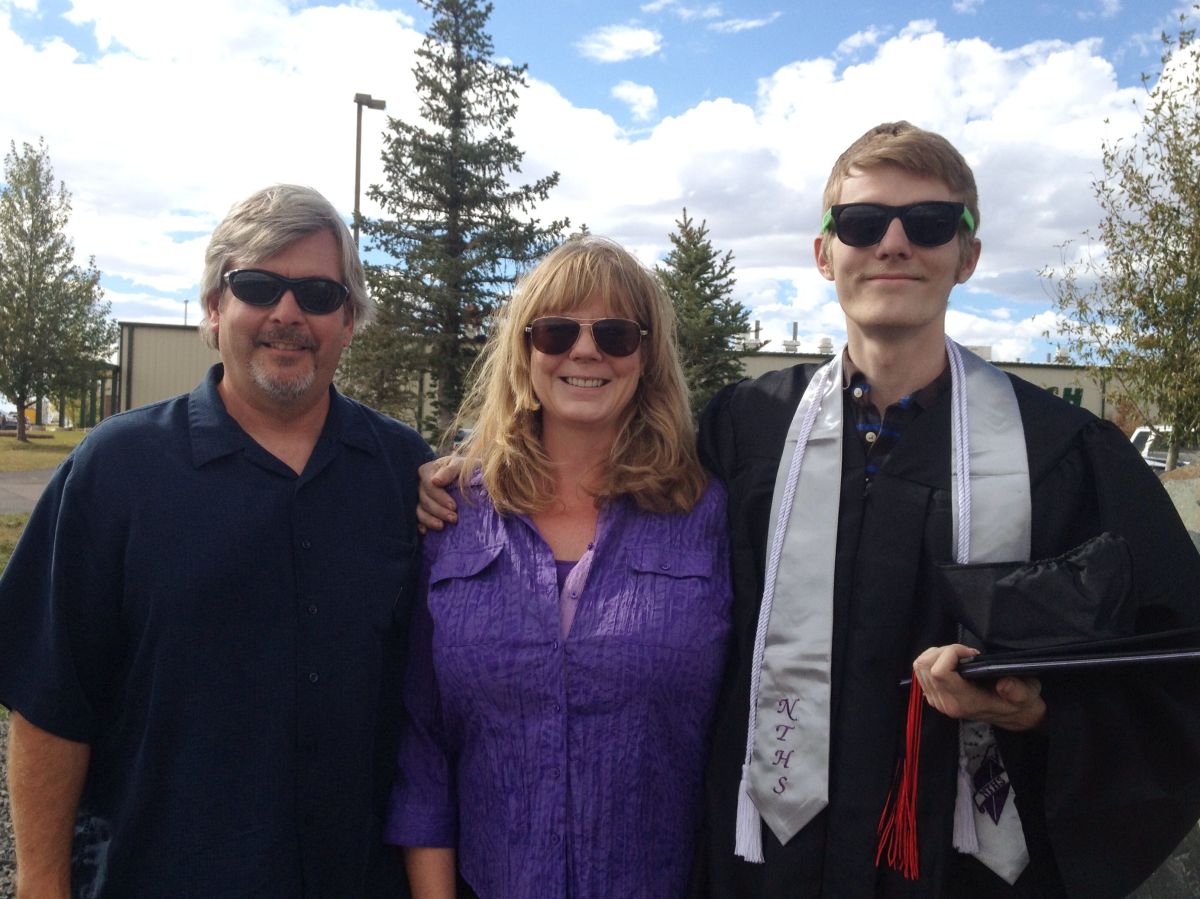 At our son's graduation