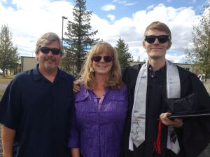 At our son's graduation