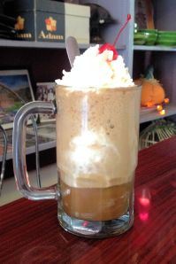 Coke float at the Corner Shop Diner in Bramwell