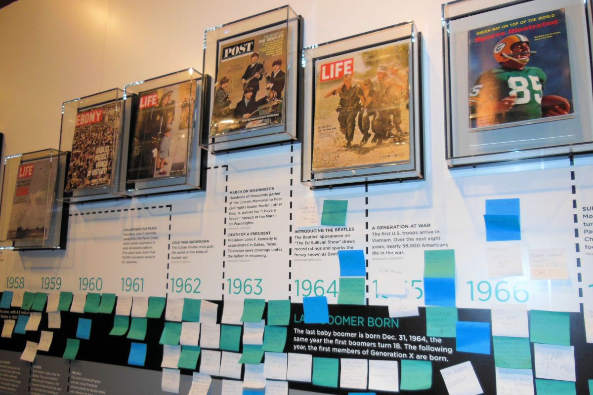 Newseum Baby Boomer Exhibit