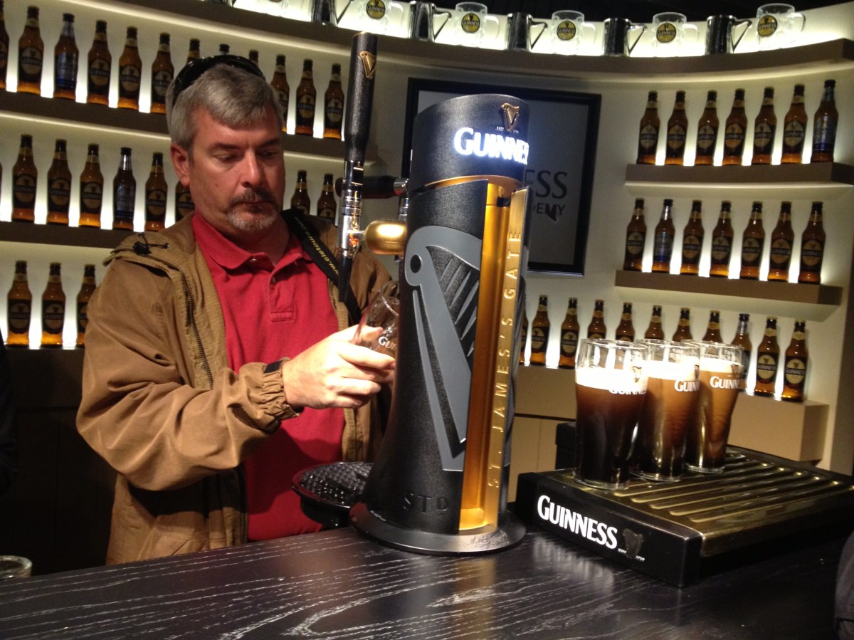 Learning to pour a proper pint