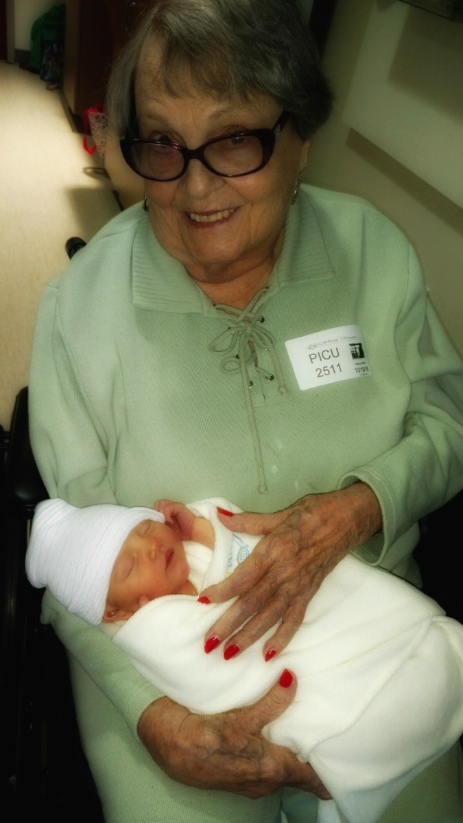 Mom with great grandson EJ