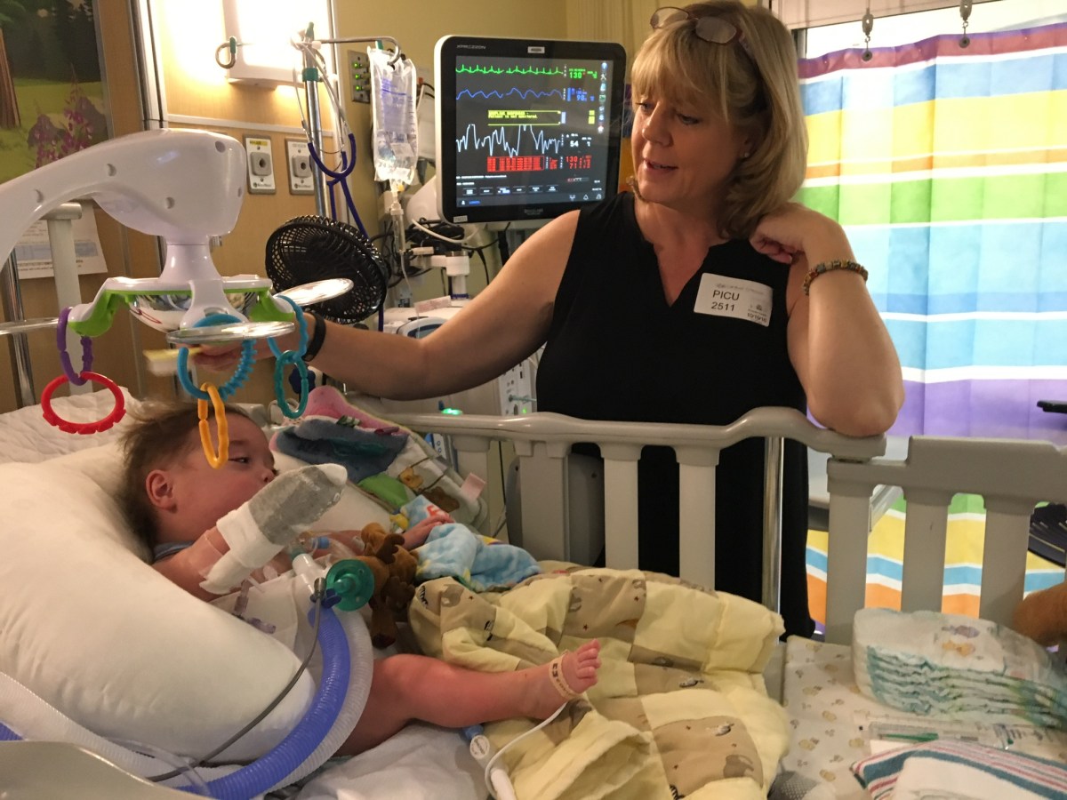 Visiting my great nephew Kevin