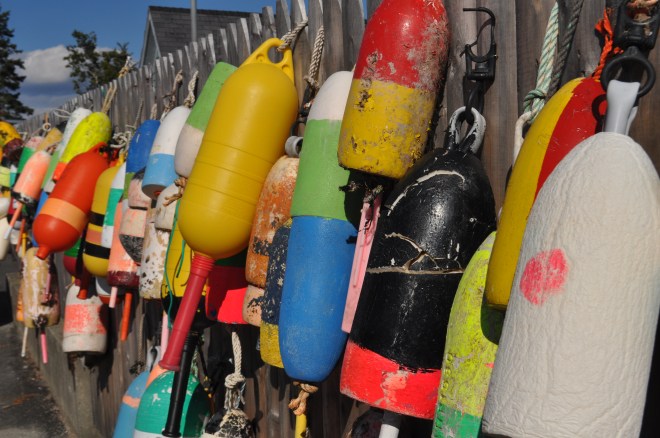 Outside Thurston's Lobster Pound in Maine